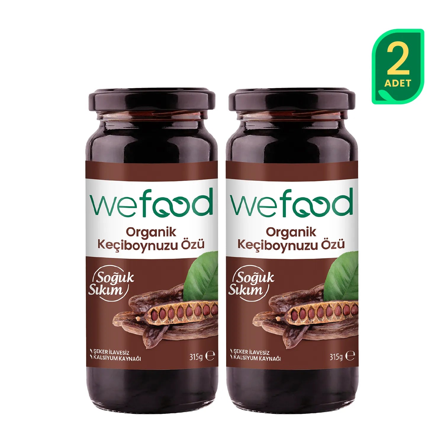 Wefood Organik Keçiboynuzu Özü 315 gr 2'li